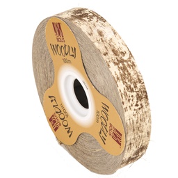 [82338] Rotolo nastro Woodly Corteccia 24mmx100mt avorio Bolis