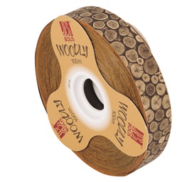 [82344] ***Rotolo nastro Woodly Tronchi 24mmx100mt Bolis