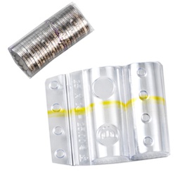 [66444] SACCHETTO DA 100 BLISTER PORTAMONETE 1 EURO FASCIA GIALLA