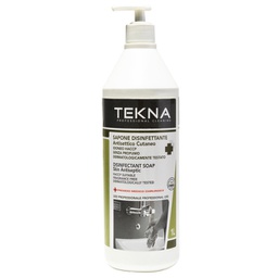 [95914] Sapone disinfettante senza profumo con dispenser 1lt Tekna