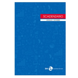 [67686] SCADENZARIO GEN-DIC 24fg USO MANO 17x24cm BM