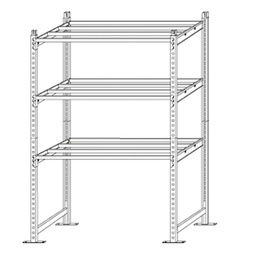 [68254] Scaffale Rang'Eco300 3 ripiani 100x60xH200cm - Modulo Base