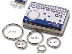 [36523] SCATOLA 100 ANELLI IN METALLO 20MM X RILEGATURA