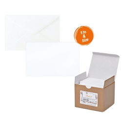 [68901] SCATOLA 100biglietti+100buste f.to 4 75x112mm BRISTOL SADOCH