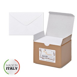 [68905] SCATOLA 100buste BIANCHE f.to 4 75x112mm BRISTOL SADOCH