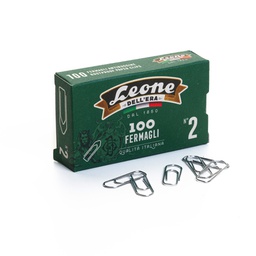 [44685] SCATOLA 100 FERMAGLI N.2 MM26 ZINCATI ANTIRUGGINE LEONE