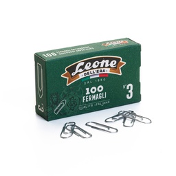 [44686] SCATOLA 100 FERMAGLI N.3 MM28 ZINCATI ANTIRUGGINE LEONE