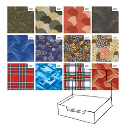 [88309] Scatola 100fg carta regalo Raso Classico 70X100cm Rex Sadoch
