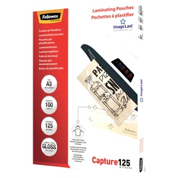[53383] Scatola 100 pouches CAPTURE125 125mic A3 Fellowes