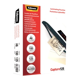 [77613] Scatola 100 pouches CAPTURE125 125mic A6 Fellowes