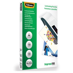 [77609] Scatola 100 pouches IMPRESS100 100mic A3 Fellowes