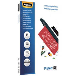 [77619] Scatola 100 pouches PROTECT175 175mic A3 Fellowes