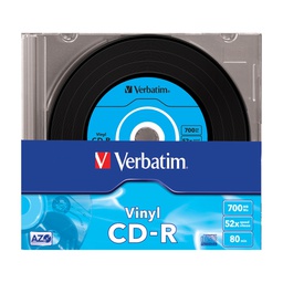 [VERBCDR70052C] SCATOLA 10 CD-R DATALIFEPLUS DATA VINYL SLIM 1X-52X 700 MB AZO COLOUR