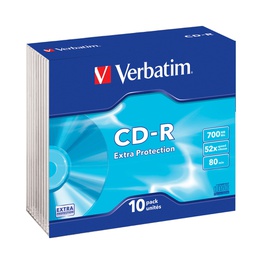 [VERCDP70052SLS] SCATOLA 10 CD-R DATALIFE SLIM CASE 52X 700MB EXTRA PROTECTION