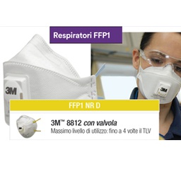 [79850] Scatola 10 MASCHERINE 8812 Classic FFP1 con valvola