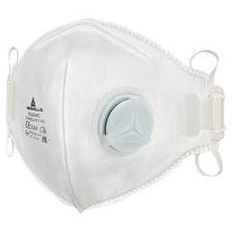 [73605] Scatola 10 MASCHERINE FILTRANTI FFP1 con valvola - pieghevole vert.