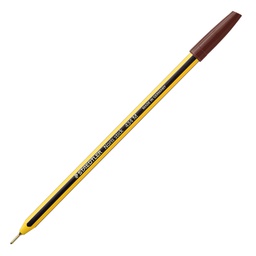 [89175] Scatola 10 penna a sfera 434 Noris Stick marrone 1,0mm STAEDTLER