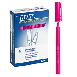 [37114] SCATOLA 12 EVIDENZIATORI HIGHLIGHTER FUCSIA TRATTO FLUO
