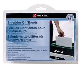 [53058] SCATOLA 12 FOGLI LUBRIFICATI PER DISTRUGGIDOCUMENTI