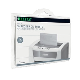 [92606] SCATOLA 12 FOGLI LUBRIFICATI PER DISTRUGGIDOCUMENTI Leitz IQ