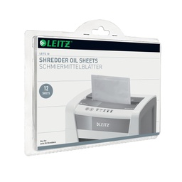 [92606] SCATOLA 12 FOGLI LUBRIFICATI PER DISTRUGGIDOCUMENTI Leitz IQ