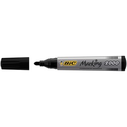 [46039] SCATOLA 12 MARCATORI 2000 NERO P.TONDA PERMANENTE BIC