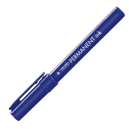 [37105] SCATOLA 12 MARCATORI TRATTO PERMANENT INK BLU