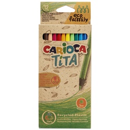 [90793] Scatola 12 matite Tita Eco Family colori assortiti Carioca