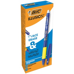 [80135] Scatola 12 penna sfera gel cancellabile GELOCITY ILLUSION 0,7mm blu BIC (Delist