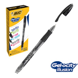 [80136] Scatola 12 penna sfera gel cancellabile GELOCITY ILLUSION 0,7mm nero BIC (Delist
