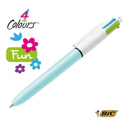 [68063] Scatola 12 penna sfera scatto 4 COLOURS FUN 1,0mm BIC