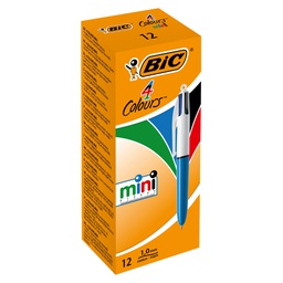 [68062] Scatola 12 penna sfera scatto COLOURS MINI 1,0mm BIC