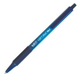 [64324] SCATOLA 12 PENNE SFERA SCATTO SOFTFEEL CLIC 1.0mm BLU