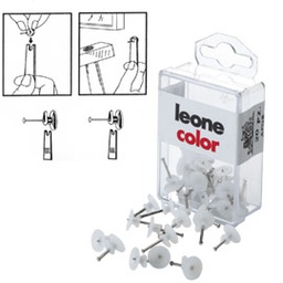 [68850] Scatola 20 ganci per quadri con spilli Leone 17mm