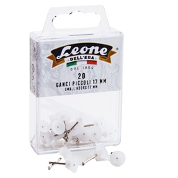 [68850] Scatola 20 ganci per quadri con spilli Leone 17mm