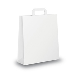 [64919] SCATOLA 250 SHOPPERS 36X12X41CM BIANCO NEUTRO PIATTINA