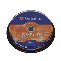 [VERDVD-R4716SP] SCATOLA 25 DVD-R SPINDLE 16X 4.7GB 120MIN.SERIGRAFATO