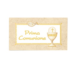 [88431] Scatola 25 fg A4 da 20 bigl. bomboniere personalizzabile ''Comunione'' Rex Sadoc
