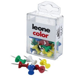 [49938] SCATOLA 25 SPILLI CARTOGRAFICI CLESSIDRA COLORI ASSORT.LEONE COLOR