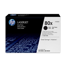 [HPCF280XD] SCATOLA 2 CARTUCCE DI STAMPA NERO HP LASERJET CF280X