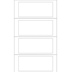 [95626] Scatola 400 etichette adesive in modulo 140x60mm TT951-2 per passaggi proprietA'