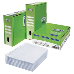 [80575] SCATOLA 500 BUSTE FORATE 22X30 LINEAR LISCIO PPL FAVORIT