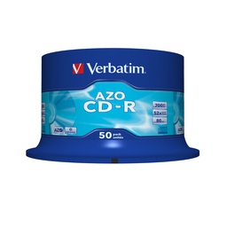 [VERCDR70052X50] SCATOLA 50 CD-R DATALIFEPLUS SPINDLE 1X-52X 700MB SERIGRAFTA CRYSTAL