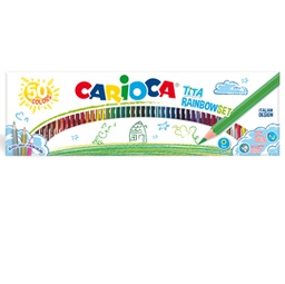 [86863] Scatola 50 pastelli Tita Rainbow colori assortiti Carioca