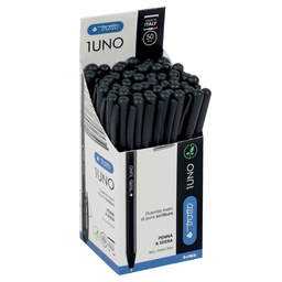 [93506] Scatola 50 penna nero Tratto 1 Green punta media 1.0mm