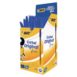 [57677] Scatola 50 penna sfera CRISTAL® fine 0,8mm blu BIC®