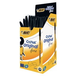 [57676] Scatola 50 penna sfera CRISTAL® fine 0,8mm nero BIC®