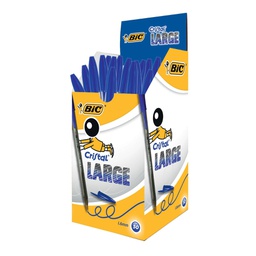 [57675] Scatola 50 penna sfera CRISTAL® large 1,6mm blu BIC®