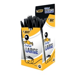 [57674] Scatola 50 penna sfera CRISTAL® large 1,6mm nero BIC®