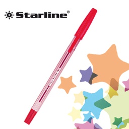 [STL1109] SCATOLA 50 PENNA SFERA ROSSO P.MEDIA 1.0MM STARLINE